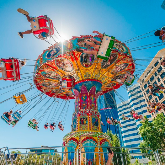 Ride at an Easter Event in Perth at Elizabeth Quay