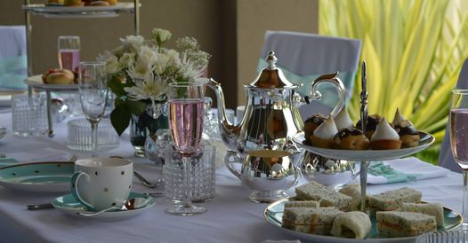 high tea restaurant service table set in Perth